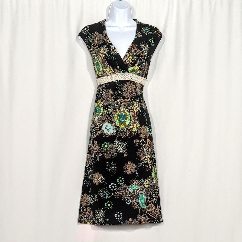 Y2k vintage paisley midi dress - Picture 2 of 8
